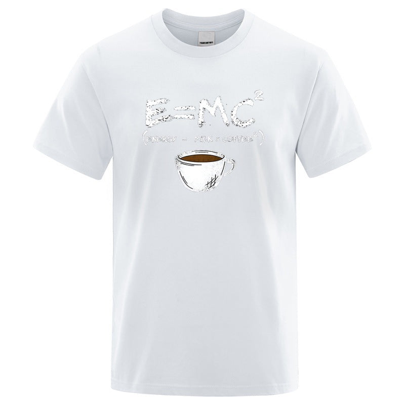 EnergyMilk Coffee Men Tshirt Casual Breathable Tsh
