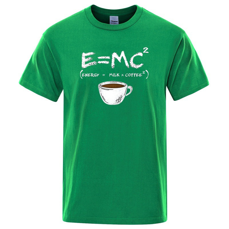 EnergyMilk Coffee Men Tshirt Casual Breathable Tsh