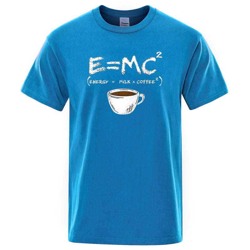 EnergyMilk Coffee Men Tshirt Casual Breathable Tsh