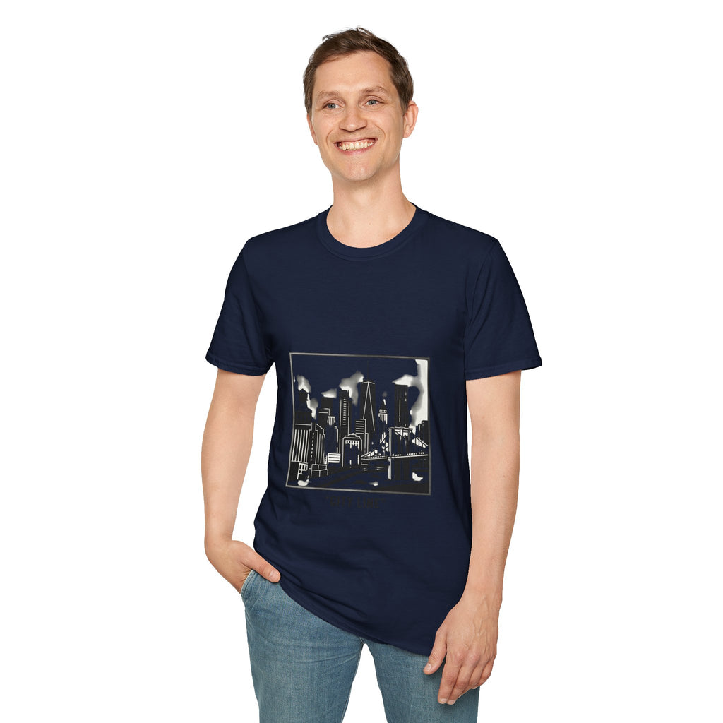 Velora City Line T-Shirt — Minimal Skyline Graphic Tee