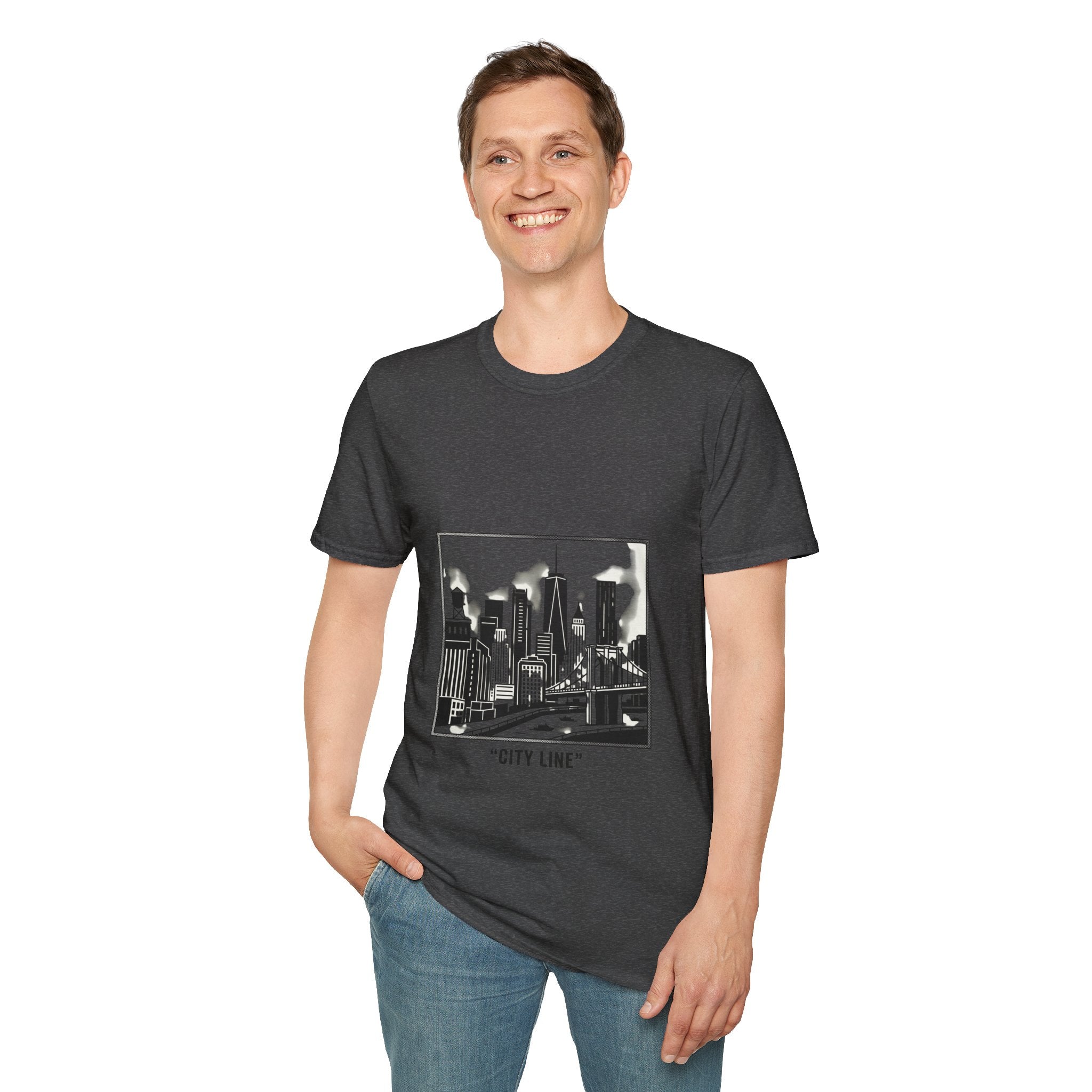 Velora City Line T-Shirt — Minimal Skyline Graphic Tee