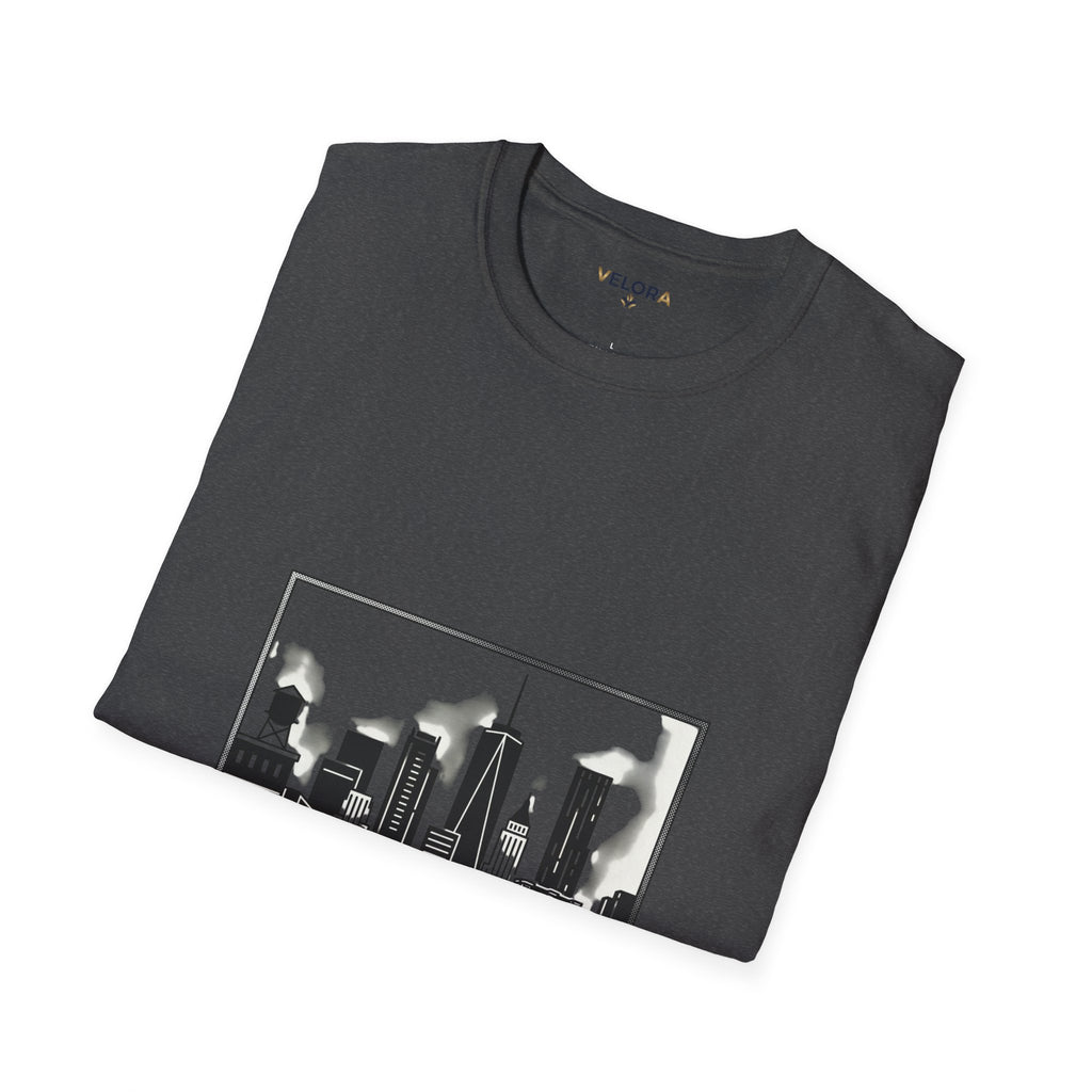 Velora City Line T-Shirt — Minimal Skyline Graphic Tee