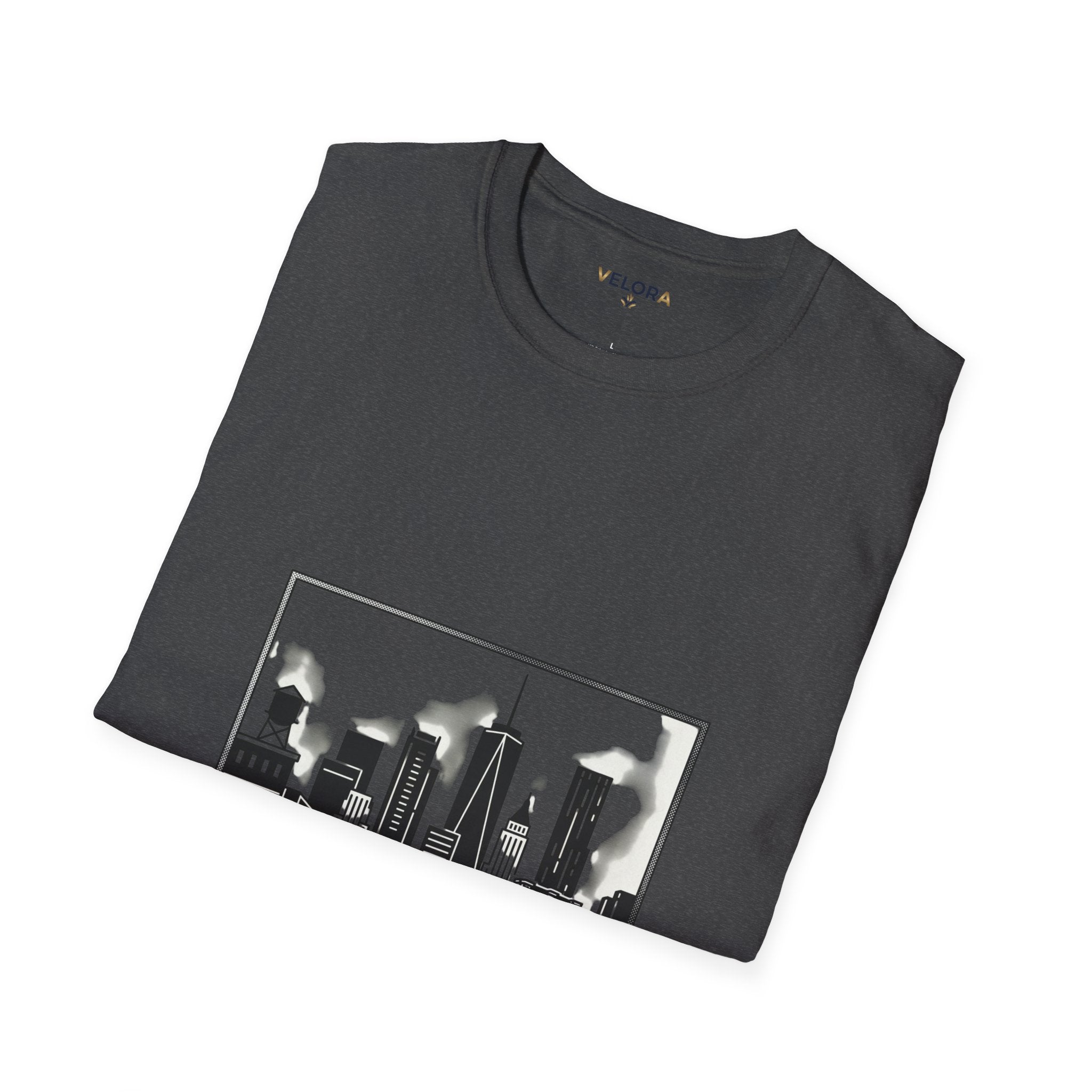Velora City Line T-Shirt — Minimal Skyline Graphic Tee