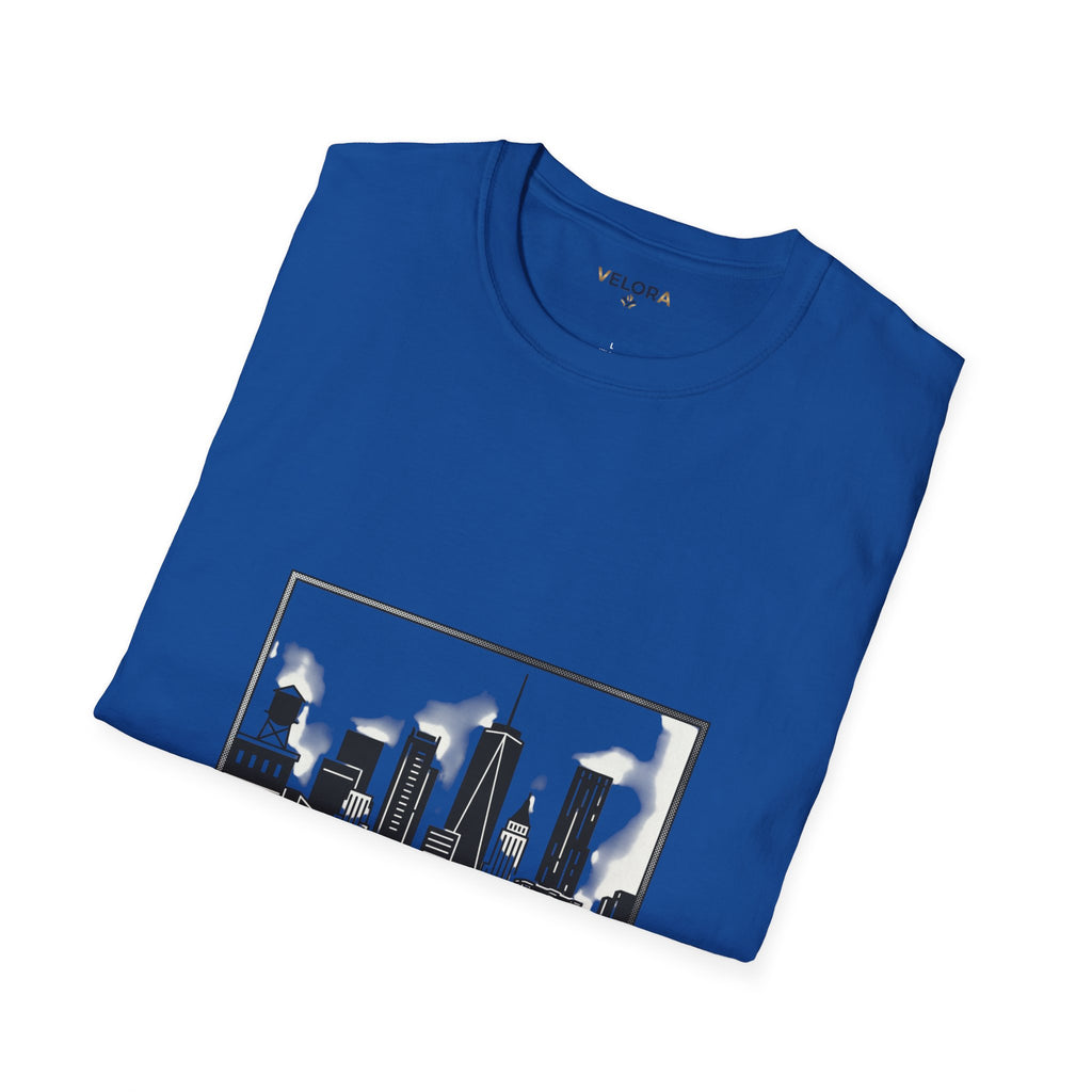Velora City Line T-Shirt — Minimal Skyline Graphic Tee