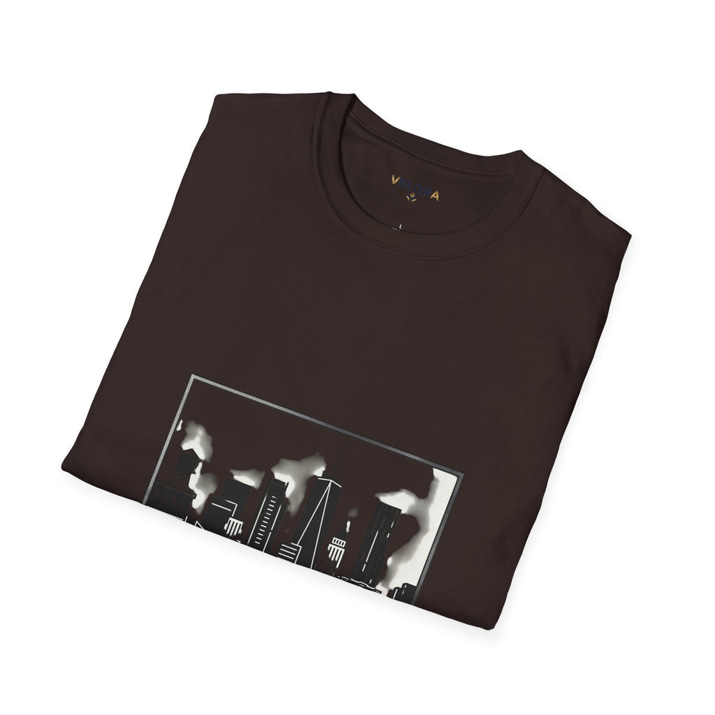 Velora City Line T-Shirt — Minimal Skyline Graphic Tee