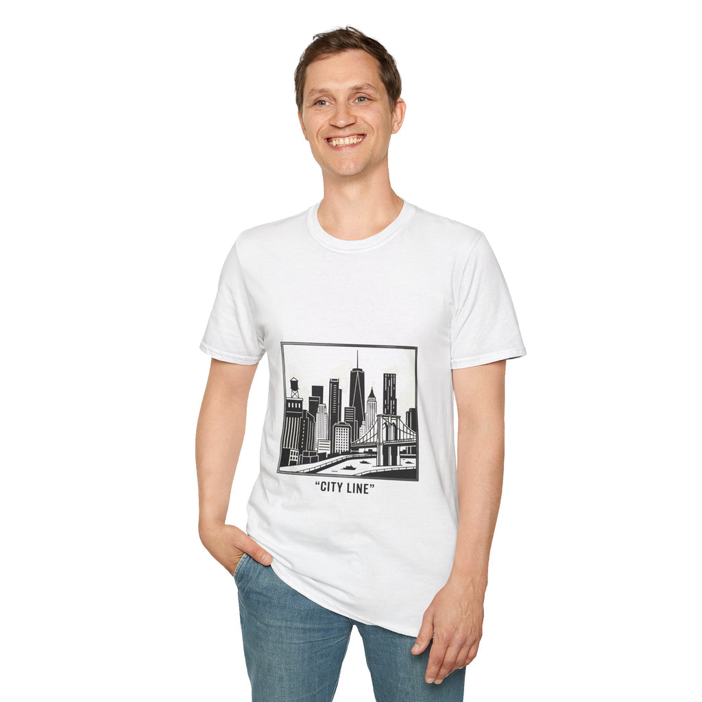 Velora City Line T-Shirt — Minimal Skyline Graphic Tee
