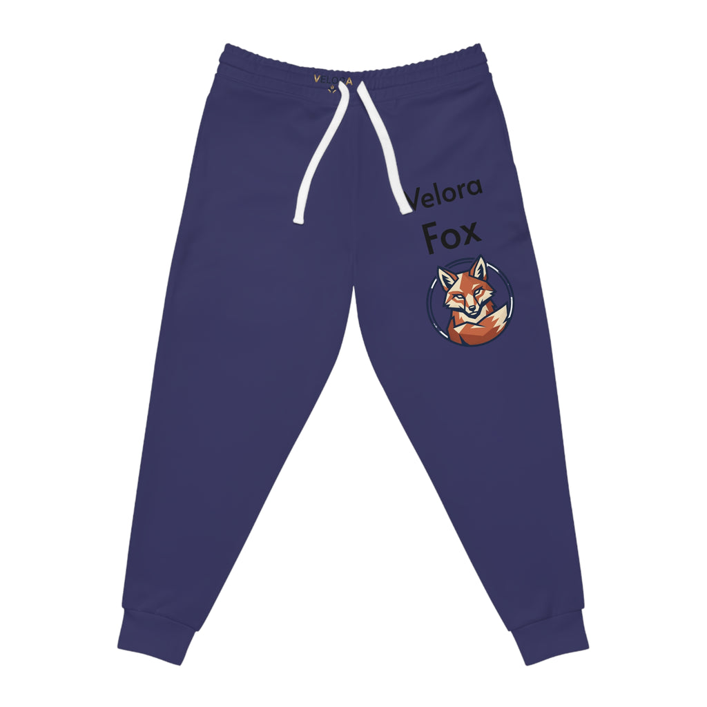 Velora Wolfs Joggers - Navy Athletic Sweatpants with Fox Logo
