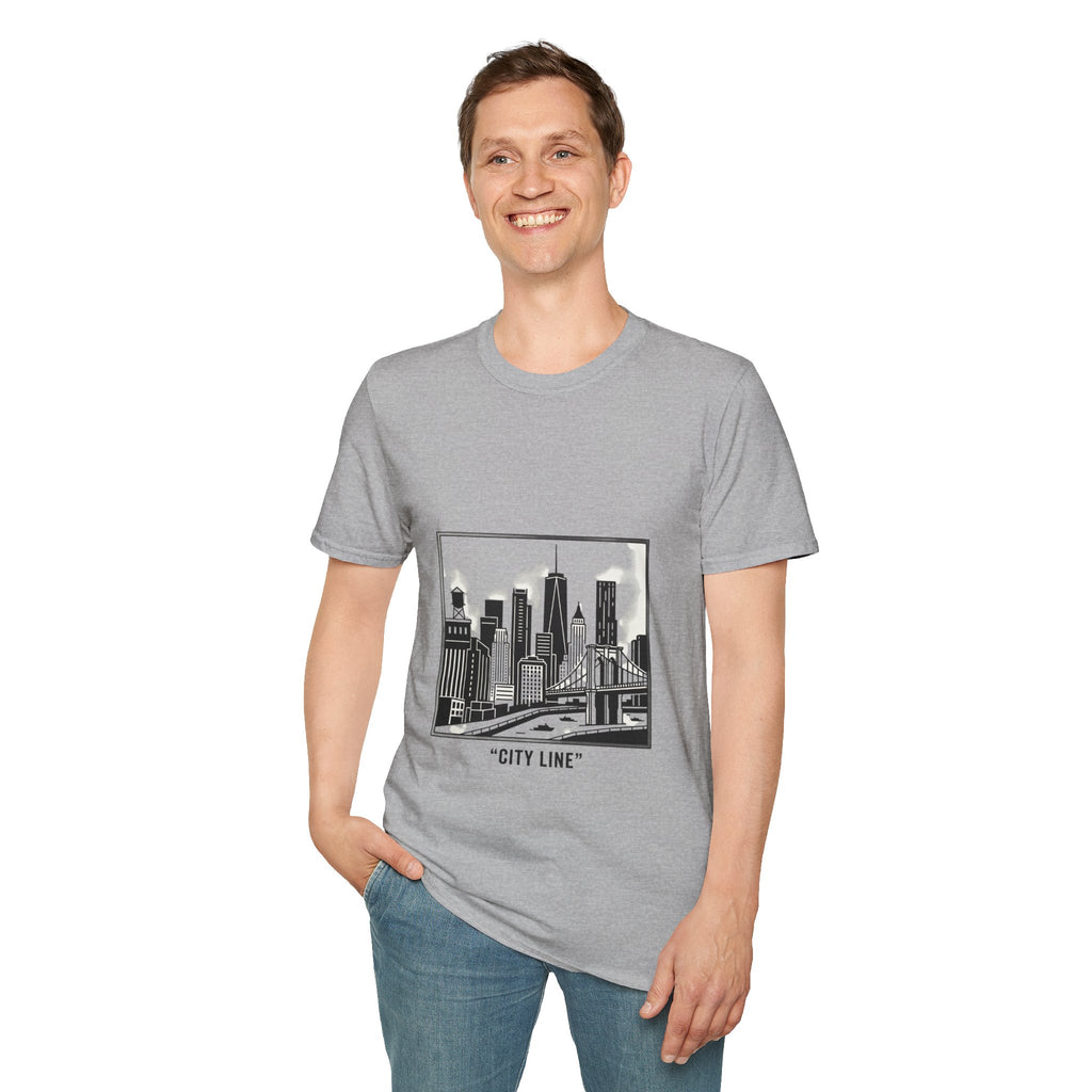 Velora City Line T-Shirt — Minimal Skyline Graphic Tee
