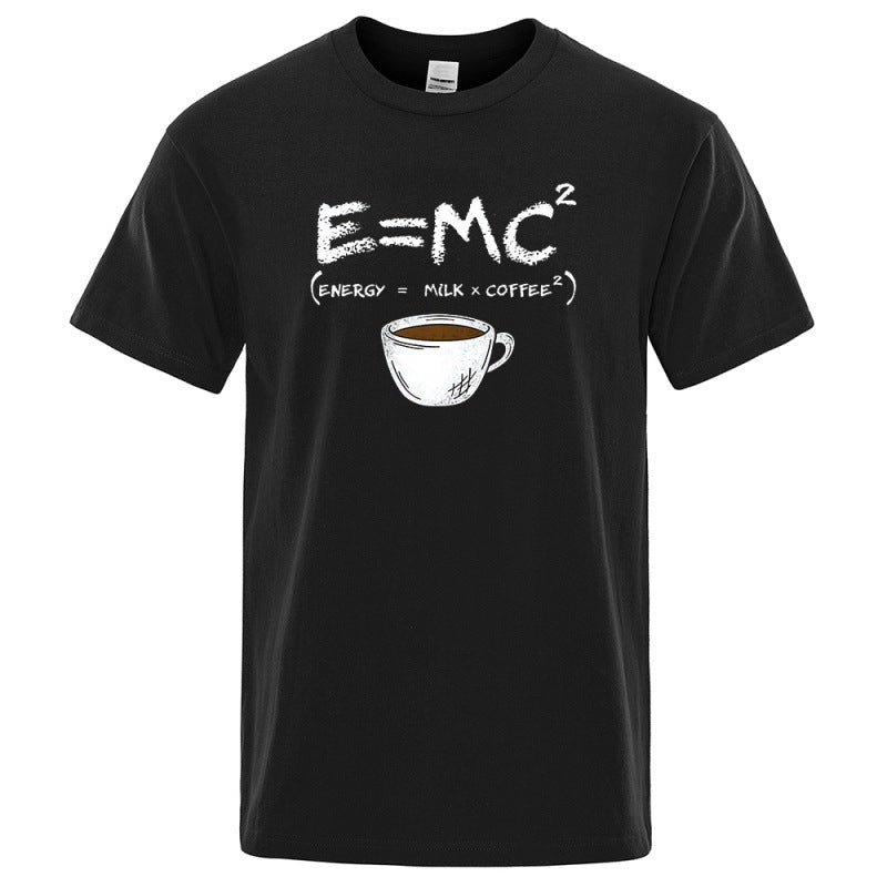 EnergyMilk Coffee Men Tshirt Casual Breathable Tsh