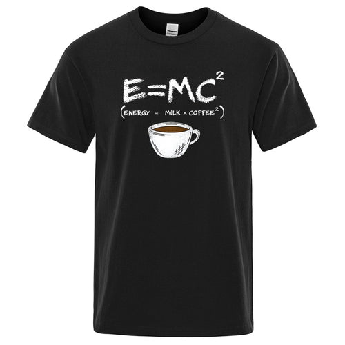 EnergyMilk Coffee Men Tshirt Casual Breathable Tsh