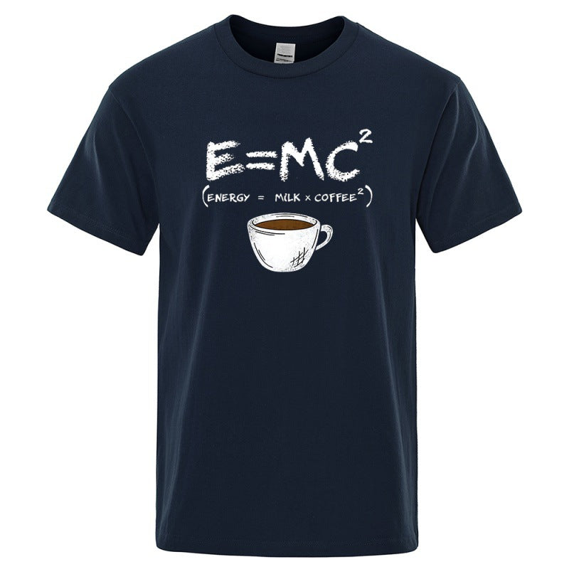 EnergyMilk Coffee Men Tshirt Casual Breathable Tsh