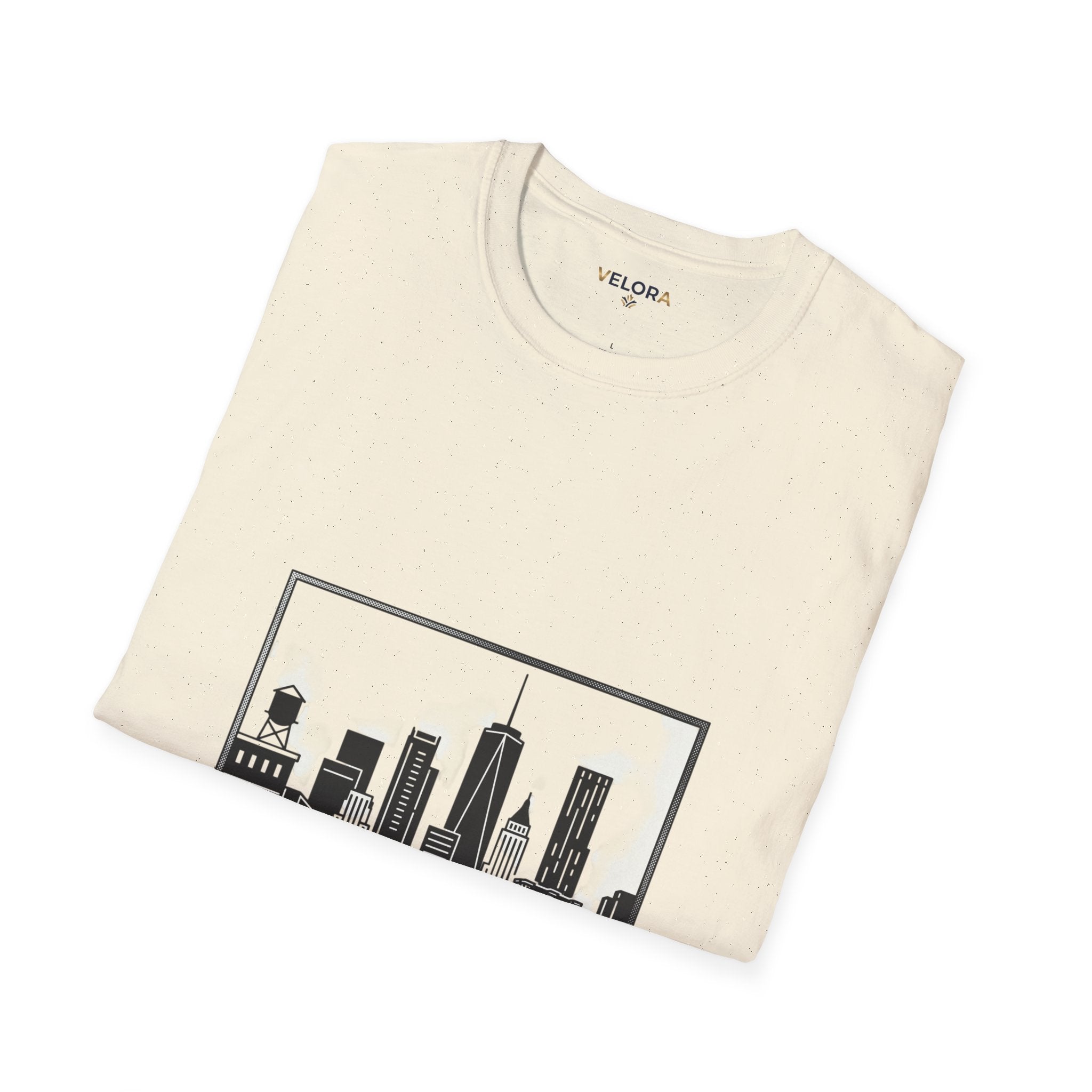Velora City Line T-Shirt — Minimal Skyline Graphic Tee