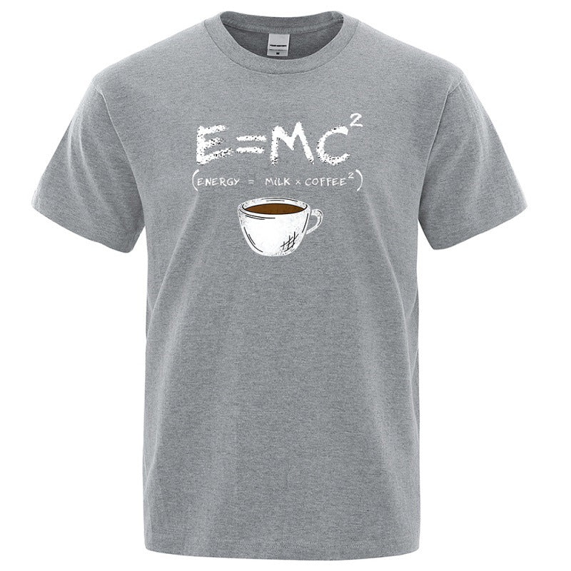 EnergyMilk Coffee Men Tshirt Casual Breathable Tsh