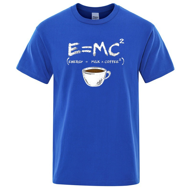 EnergyMilk Coffee Men Tshirt Casual Breathable Tsh