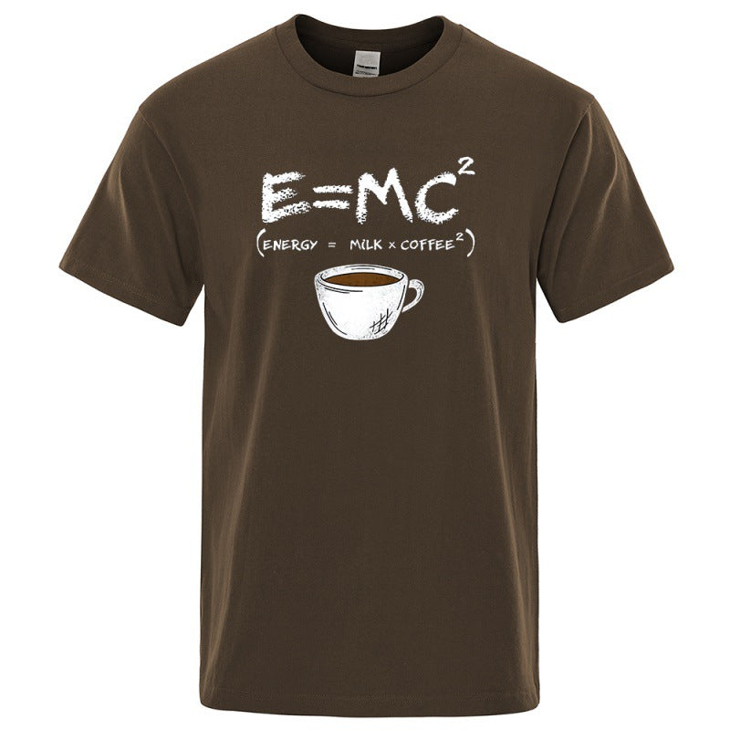 EnergyMilk Coffee Men Tshirt Casual Breathable Tsh
